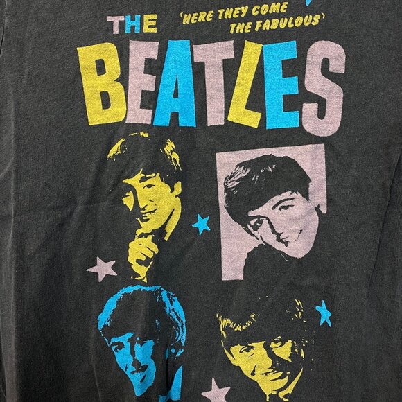 The Beatles Here They Come The Fabulous Beatles Retro Style T-Shirt Small - Picture 2 of 5